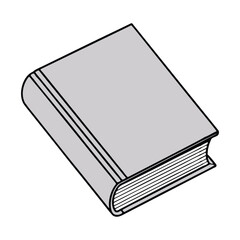 vector book isolated on white background