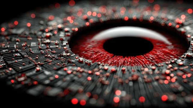 Cybernetic Eye - A Futuristic Gaze into Technological Advancement.