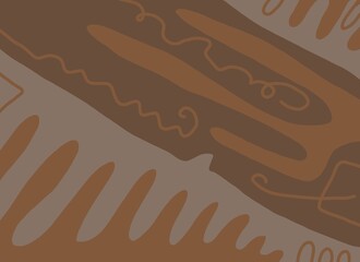Minimal abstract image for printing. Picture for modern interiors. The picture is painted by hand on a tablet.