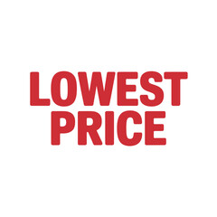 Fototapeta premium Bold red text announces 