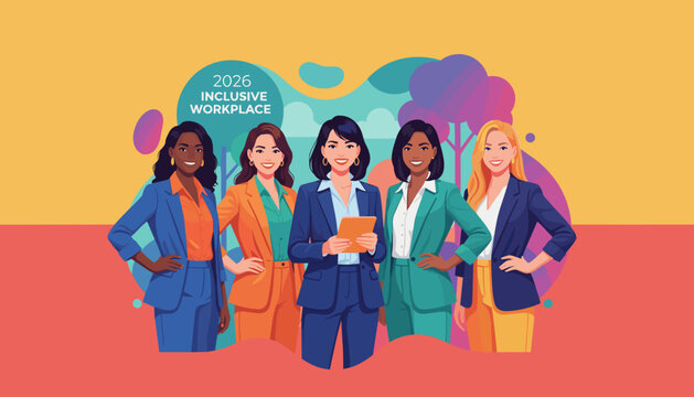 Diverse business team of women promoting equality and an inclusive professional workspace - Powered by Adobe