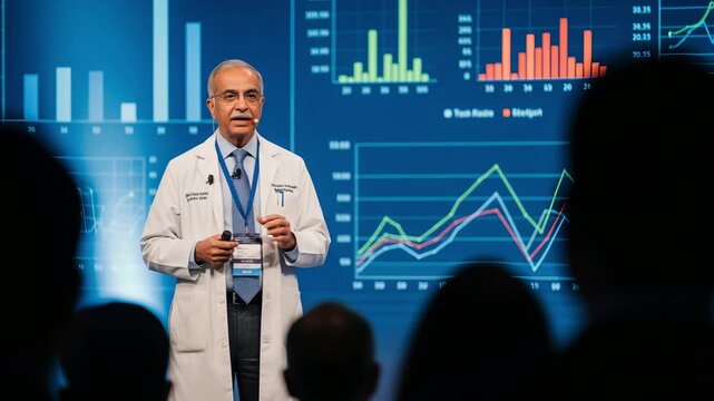 Medical practitioner uses graphics to show disease distribution patterns