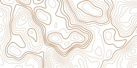 Topographic gold luxury map background. Geographic abstract pattern. The topo contour or wallpaper. The concept of a conditional geography scheme and contour line map image.