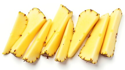 Delicious pineapple slices, a tropical fruit treat