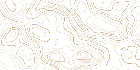 Golden line art background vector. Mountain topographic terrain map background with gold lines texture.Geographic mountain relief diagram line wave carve pattern.