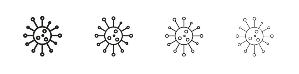 Bacteria icon logotype graphic design web element isolated on white