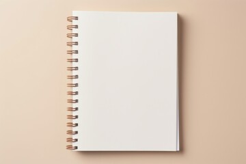 Notepad diary white page.