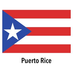 PUERTO RICR FLAG VECTOR