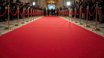 Red carpet event from 2002 with velvet ropes and audience, typical of formal or celebrity occasions.