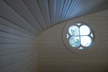 Old window, Emmanuel Church, Coloma