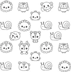 Abstract geometric pattern with vibrant color accents