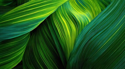 Abstract background of banana leaf texture