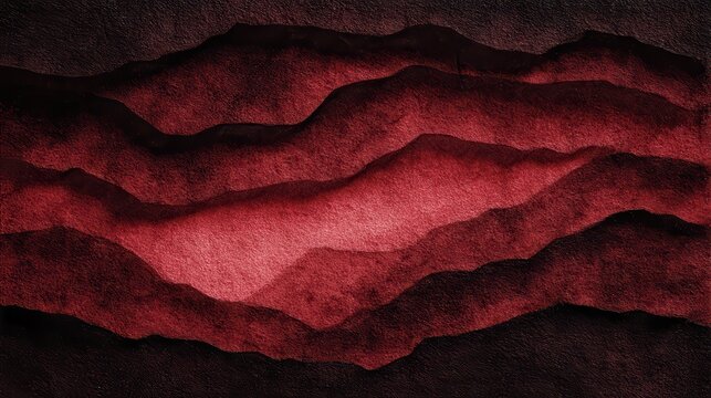 Abstract background with dark red gradient and grainy texture - Powered by Adobe