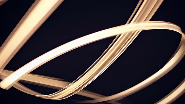 This mesmerizing video reveals a captivating dance of glowing light lines against a dark background. The fluid motion and gentle curves create an enchanting visual experience, evoking a sense of tranq