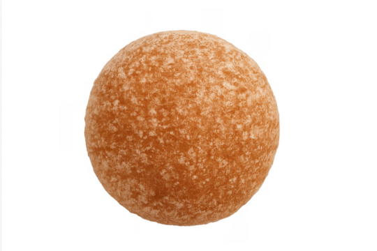 Chocolate truffle ball with cocoa powder topping