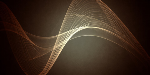 abstract fractal waves background design