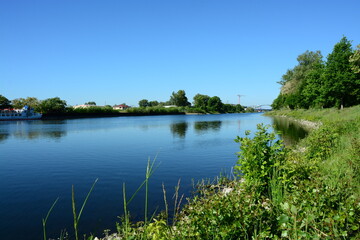 Fluss, Kanal, Natur, Landschaft, Himmel