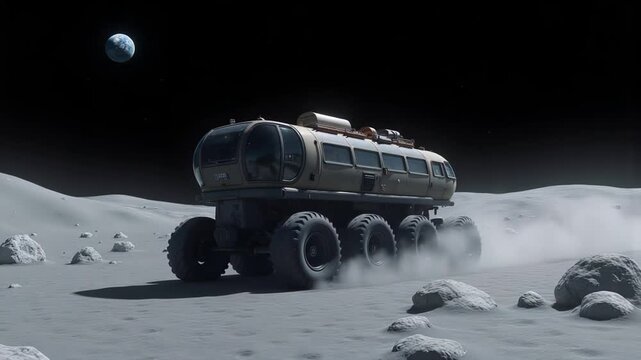 Autonomous science craft examines moon surface and geological features