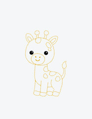 abc tracing cute deer drawing and tracing for preschool kids  