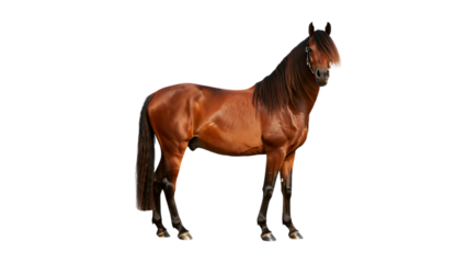 horse isolated on white