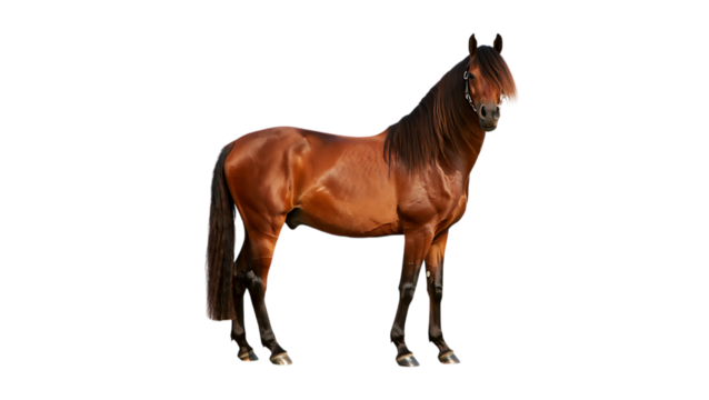 horse isolated on white - Powered by Adobe