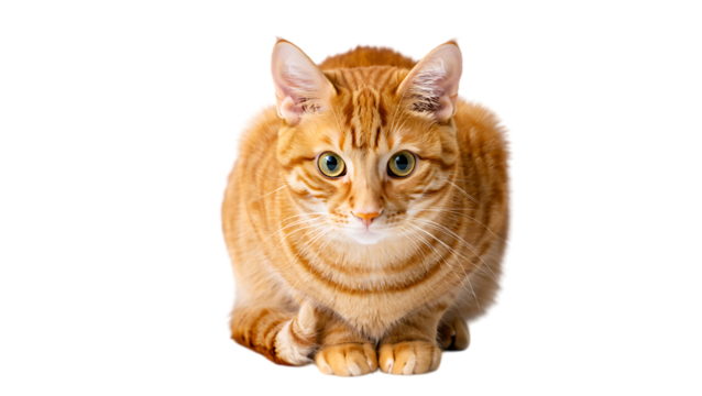 cat isolated on white