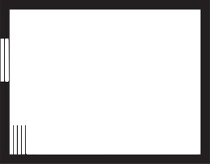 Obraz premium vector line frame on white background Adobe Illustrator Artwork