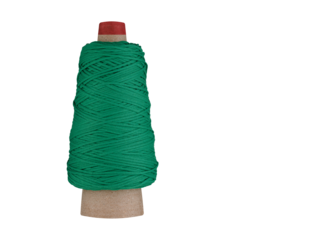 A navy Green thread spool with a smooth texture, isolated on a white background. Perfect for sewing, embroidery, or craft projects, this deep thread adds a sophisticated touch to textile creations.