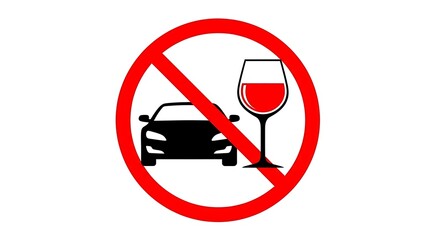 No drinking and driving sign