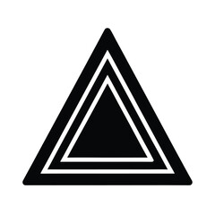 Geometric Triangle Design, Minimalist Shapes And Abstract Vector Elements