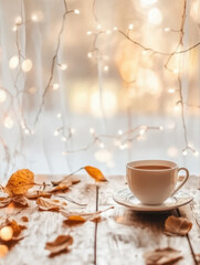 Beautiful winter background with copy space for your own text