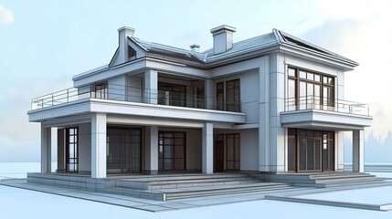 Modern Luxury Residence with Sleek Architectural Design and Spacious Outdoor Living