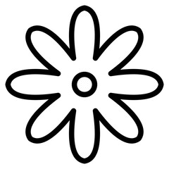 Flowers icon. Flowers isolated on transparent background. Flowers in modern simple. Cute round flower plant nature collection. Vector illustrator.