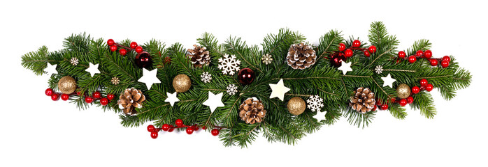 Christmas frame in a row