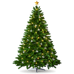 christmas tree isolated on white
