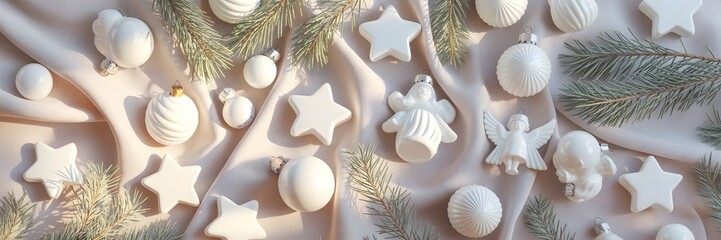 Golden and shimmering red Christmas ornaments elegantly reflect holiday lights, creating a luxurious festive background. Ideal for greeting cards, winter celebrations, seasonal banners, and joyful 