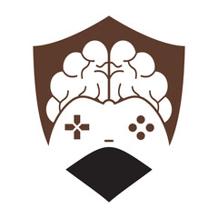 Brain game logo vector illustration. Mind game logo design icon. © Ahmed