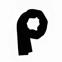 Black Scarf Silhouette for Winter Fashion

