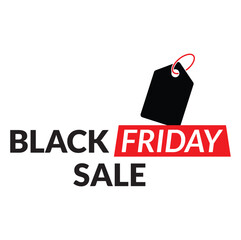 Black Friday logo for advertising icon discount tag, level, vector logo template.