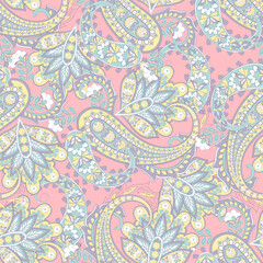 Paisley Seamless pattern fashion design. Vector pattern for textile design and fabrics.