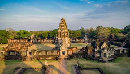 Phimai Historical Park Ancient Khmer Temple Complex in Thailand