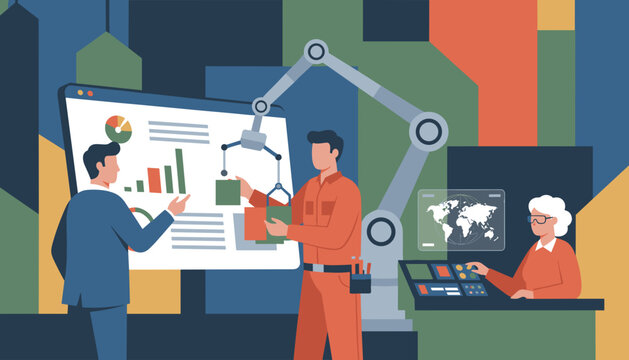 Team uses robotics and data analysis for automated industrial manufacturing management