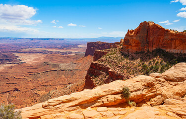 Canyonlands National Park, USA is famous for wilderness of canyons and fantastically formed buttes carved by the Colorado River