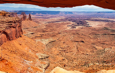 Canyonlands National Park, USA is famous for wilderness of canyons and fantastically formed buttes carved by the Colorado River