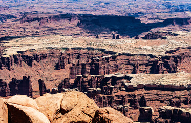 Canyonlands National Park, USA is famous for wilderness of canyons and fantastically formed buttes carved by the Colorado River