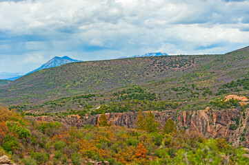 Obraz premium Black Canyon of Gunnison , USA. Gunnison National Park, famous for its steepest cliffs, deep canyons and oldest rocks.