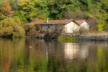 Autumn Landscape around Pancharevo lake, Bulgaria