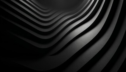 Black and white image of a wave with a dark background. The image has a moody and mysterious feel to it