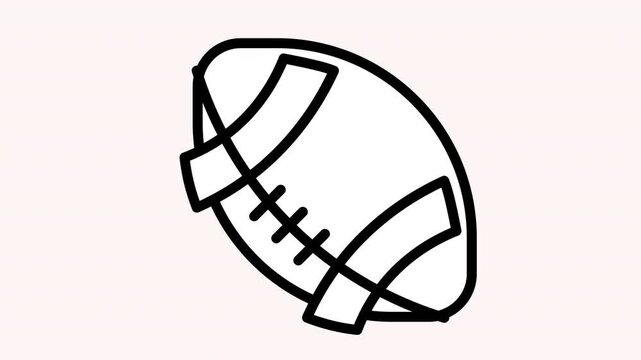 american football animation video motion