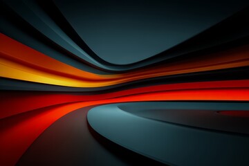 Series of stripes in various colors, including red, orange, and yellow, are displayed in a black and white image